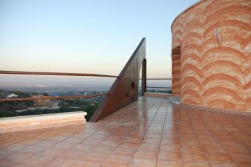 Terrasse, Blick Madrid